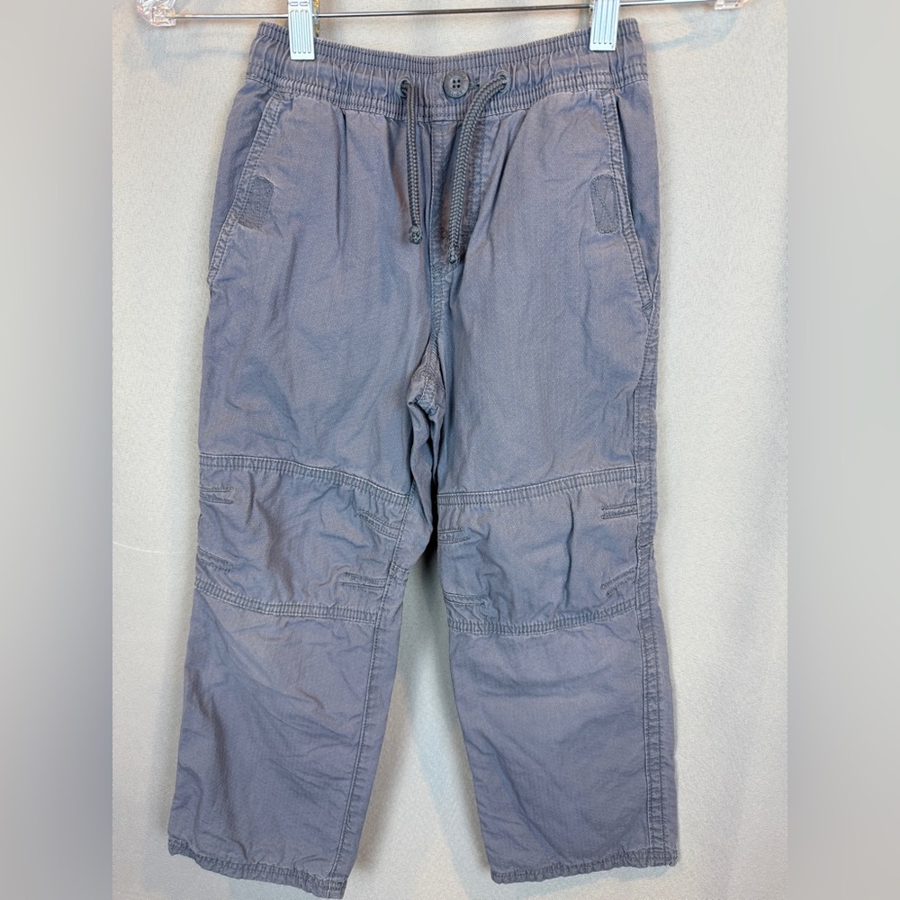 GapKids Blue Cargo Jersey Lined Pants- Size Small (6-7)